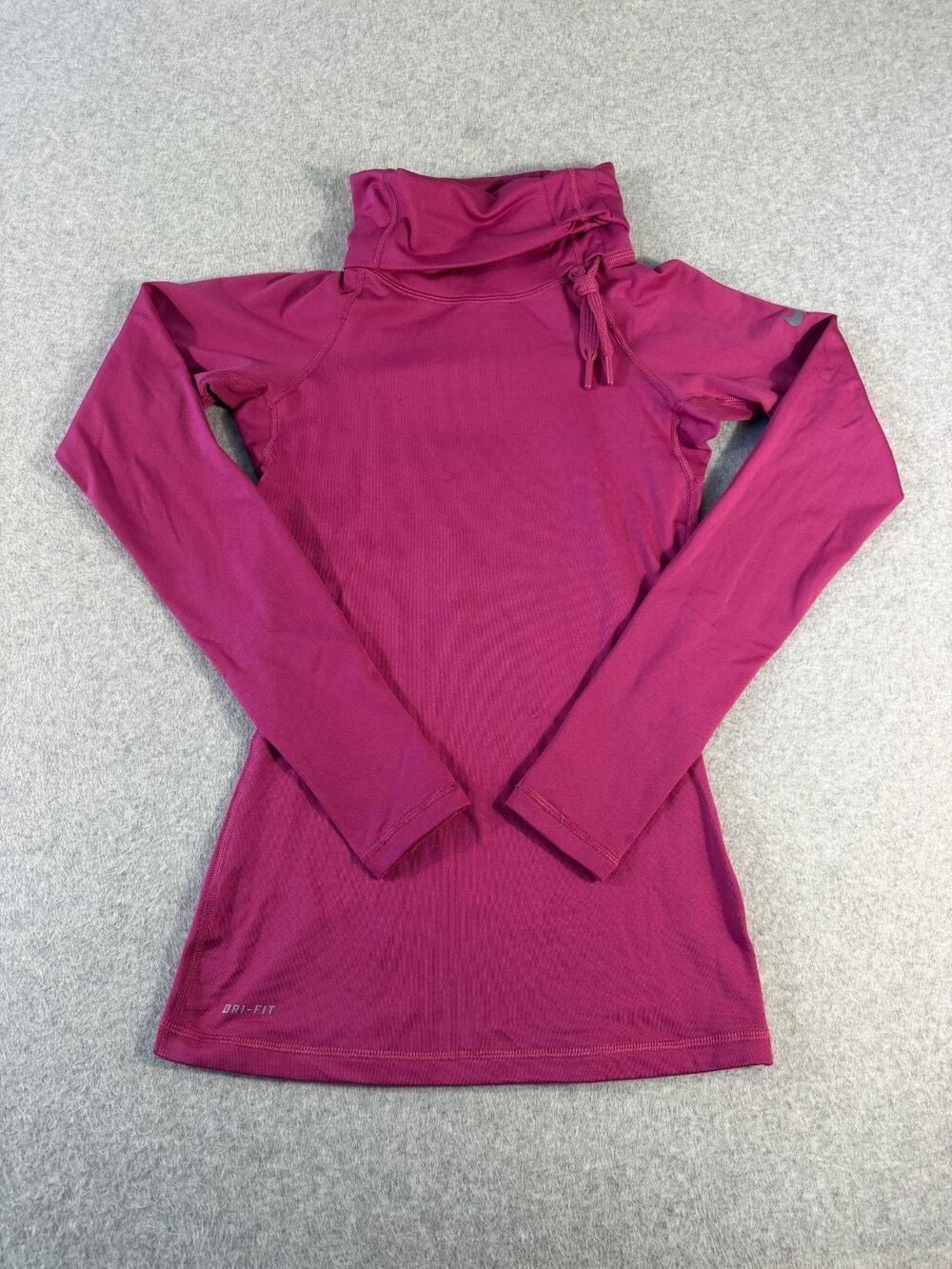 Nike Pro Women's Pink Pullover Sweater with Thumbholes, Size XS